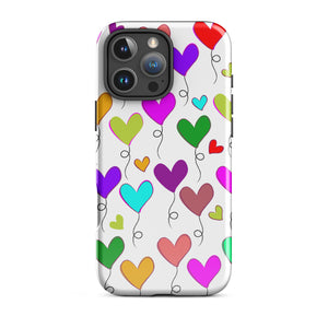 Hearts Balloons, Tough Case for iPhone®