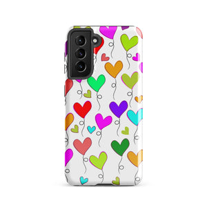 Hearts Balloons, Tough case for Samsung®