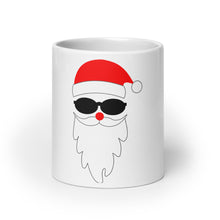 Load image into Gallery viewer, Cool Santa, White glossy mug
