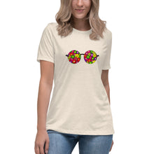 Load image into Gallery viewer, Flowers Sunglasses Women&#39;s Relaxed T-Shirt
