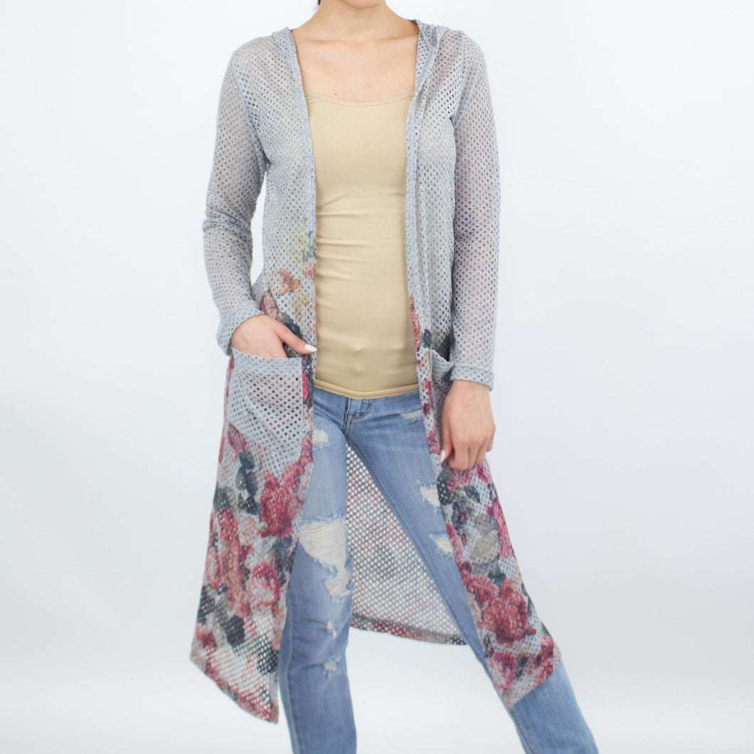 Long Sleeve Hooded Light Cardigan