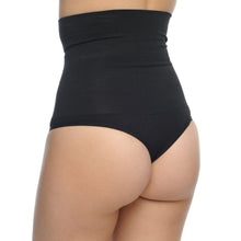 Load image into Gallery viewer, Seamless Hi-Waist Shaper With Thong Bottom
