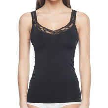 Load image into Gallery viewer, Seamless Shaping Tank Top With Lace Trim
