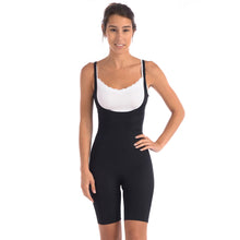 Load image into Gallery viewer, Bodysuit Shaper With Targeted Double Front Panel Black
