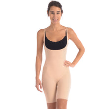 Load image into Gallery viewer, Bodysuit Shaper With Targeted Double Front Panel Black
