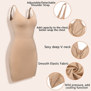 V-Neck Push Up Dress Body Shaper