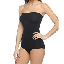 Load image into Gallery viewer, Seamless Strapless Bodysuit Black
