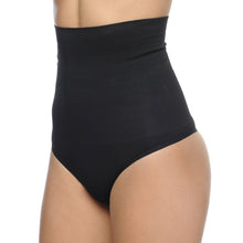 Load image into Gallery viewer, Seamless Hi-Waist Shaper With Thong Bottom
