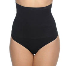 Load image into Gallery viewer, Seamless Hi-Waist Shaper With Thong Bottom
